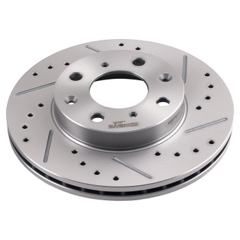 Front Vented Brake Rotors Set compatible for Honda Civic 1990-2000/CRX 1990-1991 S31029