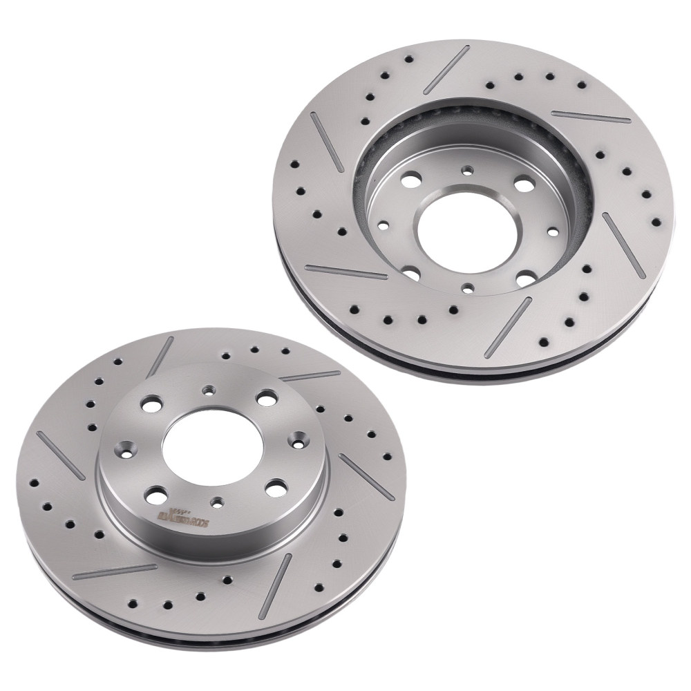 Front Vented Brake Rotors Set compatible for Honda Civic 1990-2000/CRX 1990-1991 S31029