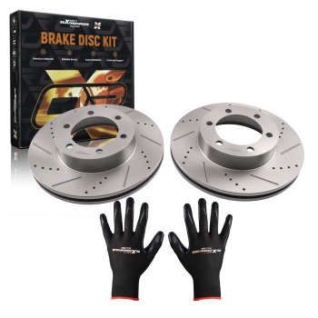Front Brake Rotors Kit compatible for Toyota Sequoia 2001-2007/Compatible for Tundra 2000-2006 S31267