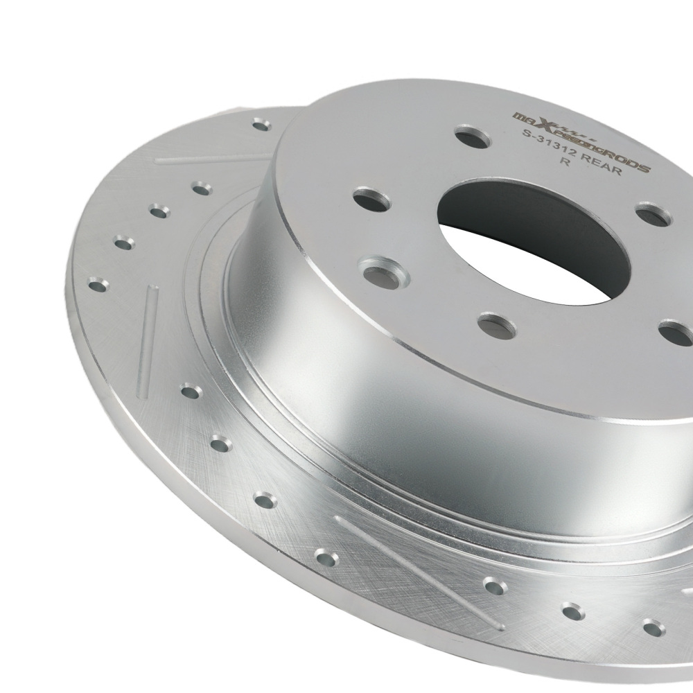 Rear DrilledSlotted Brake Rotors compatible for Nissan Altima 2002-2023/Maxima 2004 -08