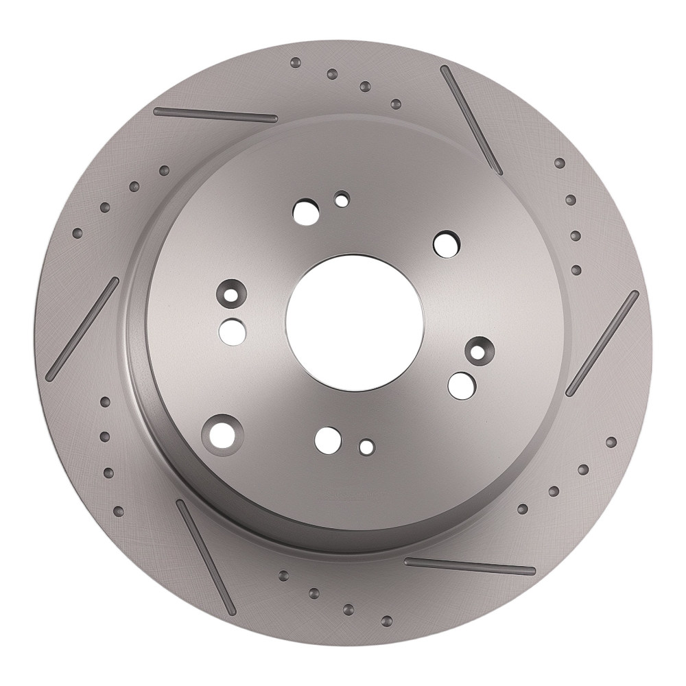 Rear DrilledSlotted Brake Rotors compatible for Acura RDX 2007-2018 compatible for Honda CR-V 2005-2016