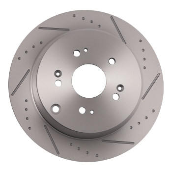 Rear DrilledSlotted Brake Rotors compatible for Acura RDX 2007-2018 compatible for Honda CR-V 2005-2016