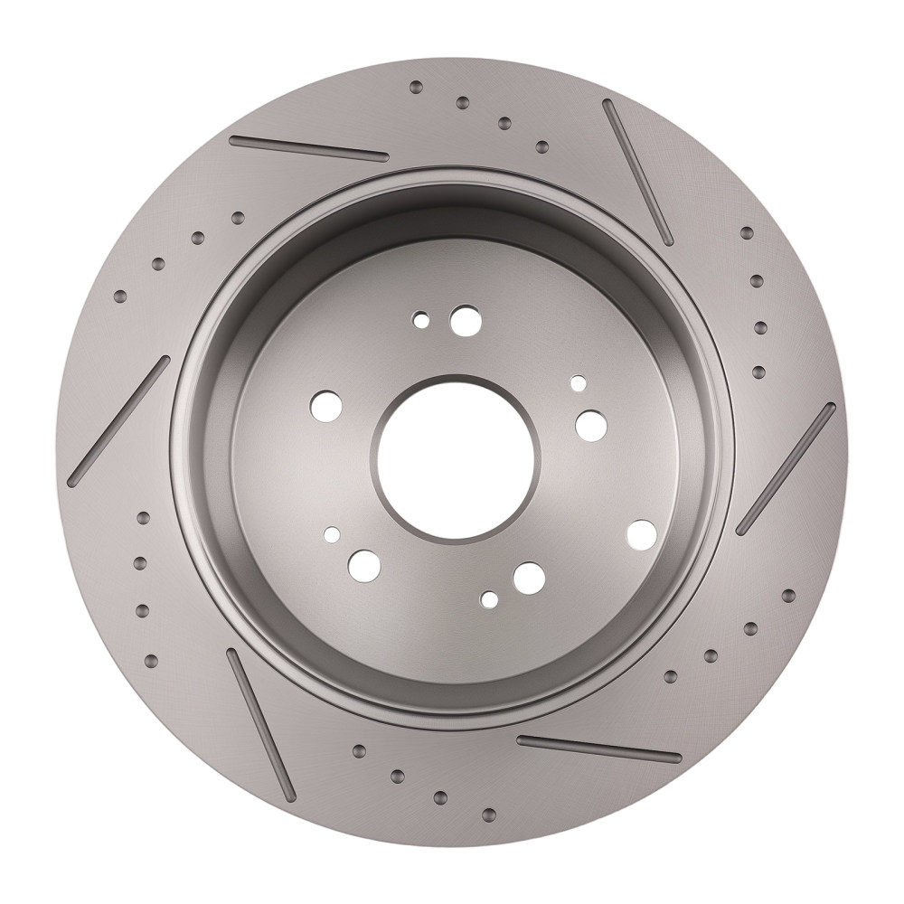 Rear DrilledSlotted Brake Rotors compatible for Acura RDX 2007-2018 compatible for Honda CR-V 2005-2016