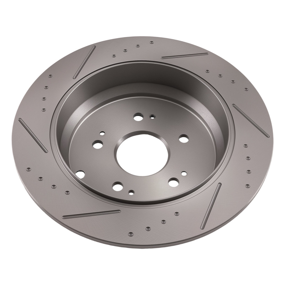 Rear DrilledSlotted Brake Rotors compatible for Acura RDX 2007-2018 compatible for Honda CR-V 2005-2016