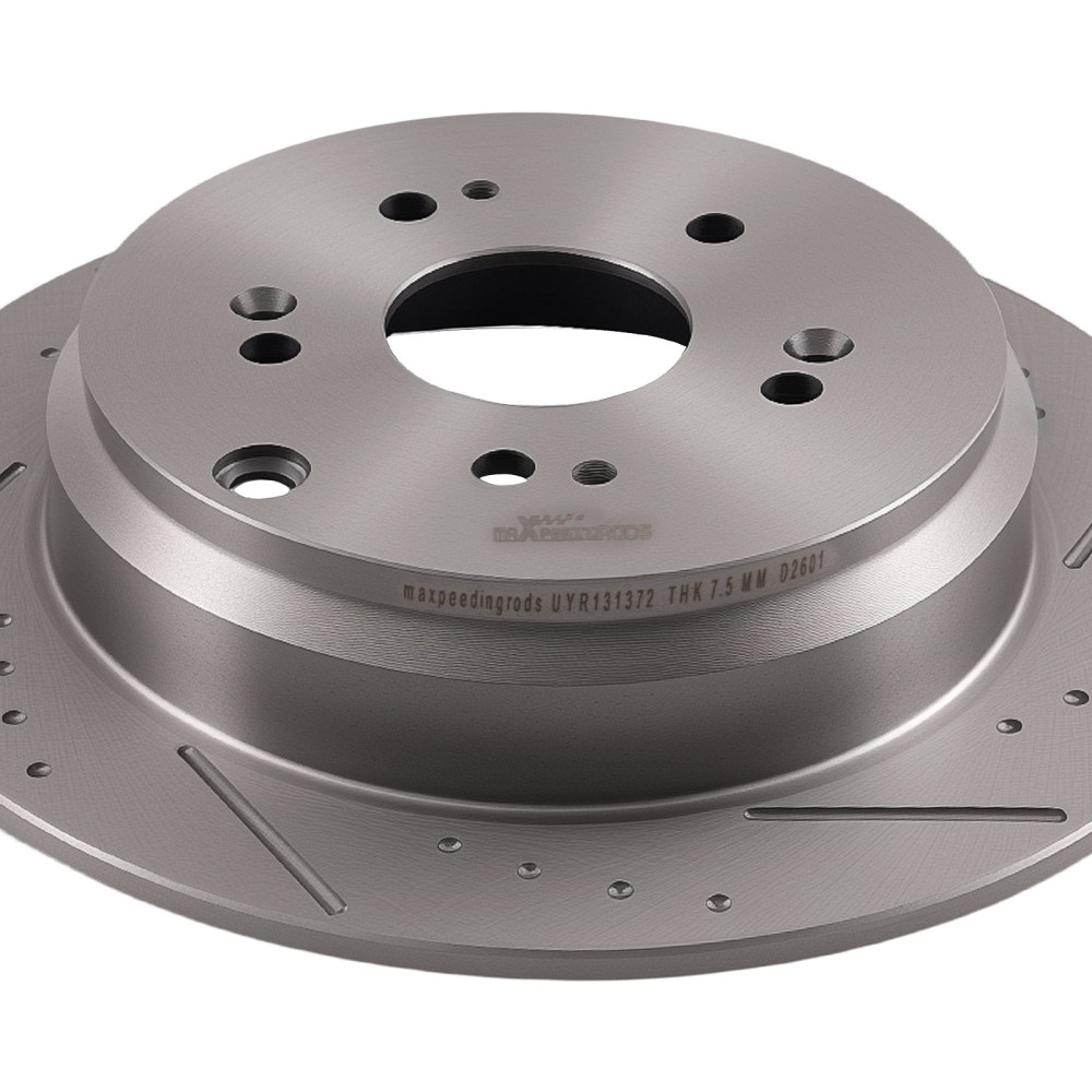 Rear DrilledSlotted Brake Rotors compatible for Acura RDX 2007-2018 compatible for Honda CR-V 2005-2016