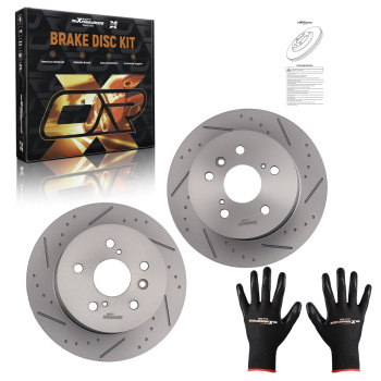 Rear Brake Rotors Set compatible for Lexus ES350 2007-2012 compatible for Toyota Avalon 2008-2012 S31433