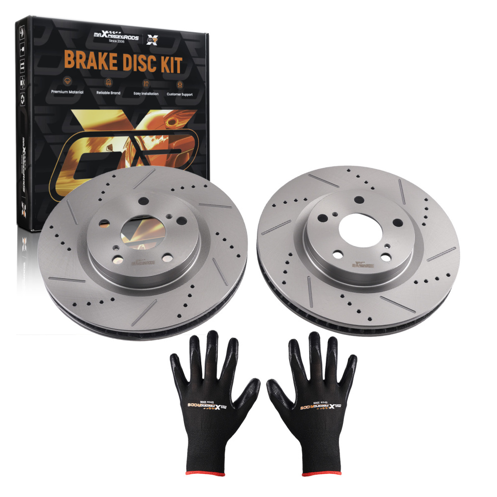 Front Disc Brake Rotors Kit compatible for Toyota Matrix compatible for RAV4 Avalon compatible for Camry Mirai S-31434