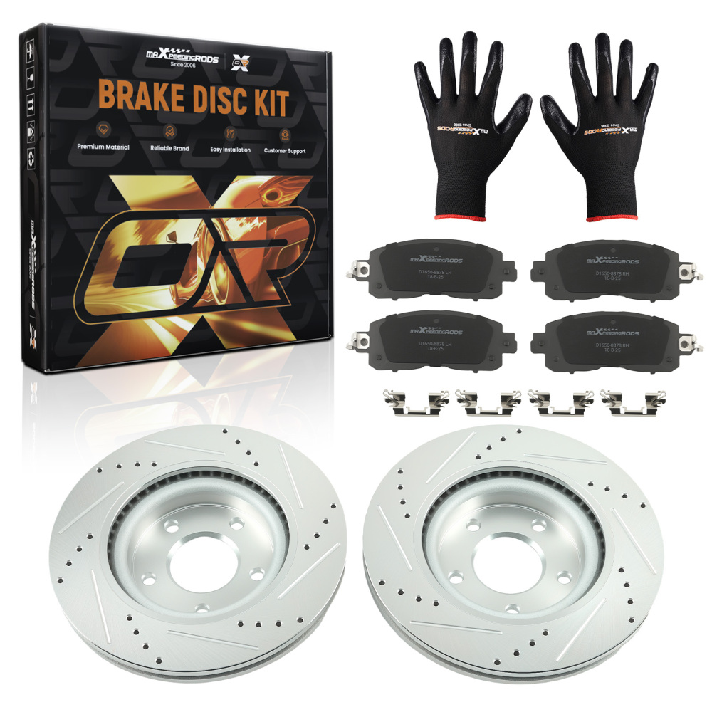 Front Brake Rotors+Ceramic Brake Pads Kit compatible for Nissan Altima 2013-2023 S-31464