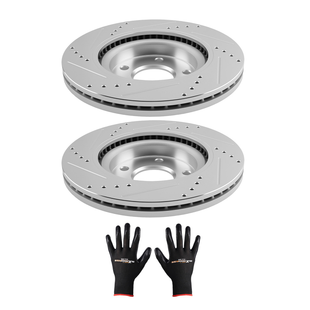 Front DrilledSlotted Disc Rotors compatible for Nissan Altima 2007 - 2023 S-31464