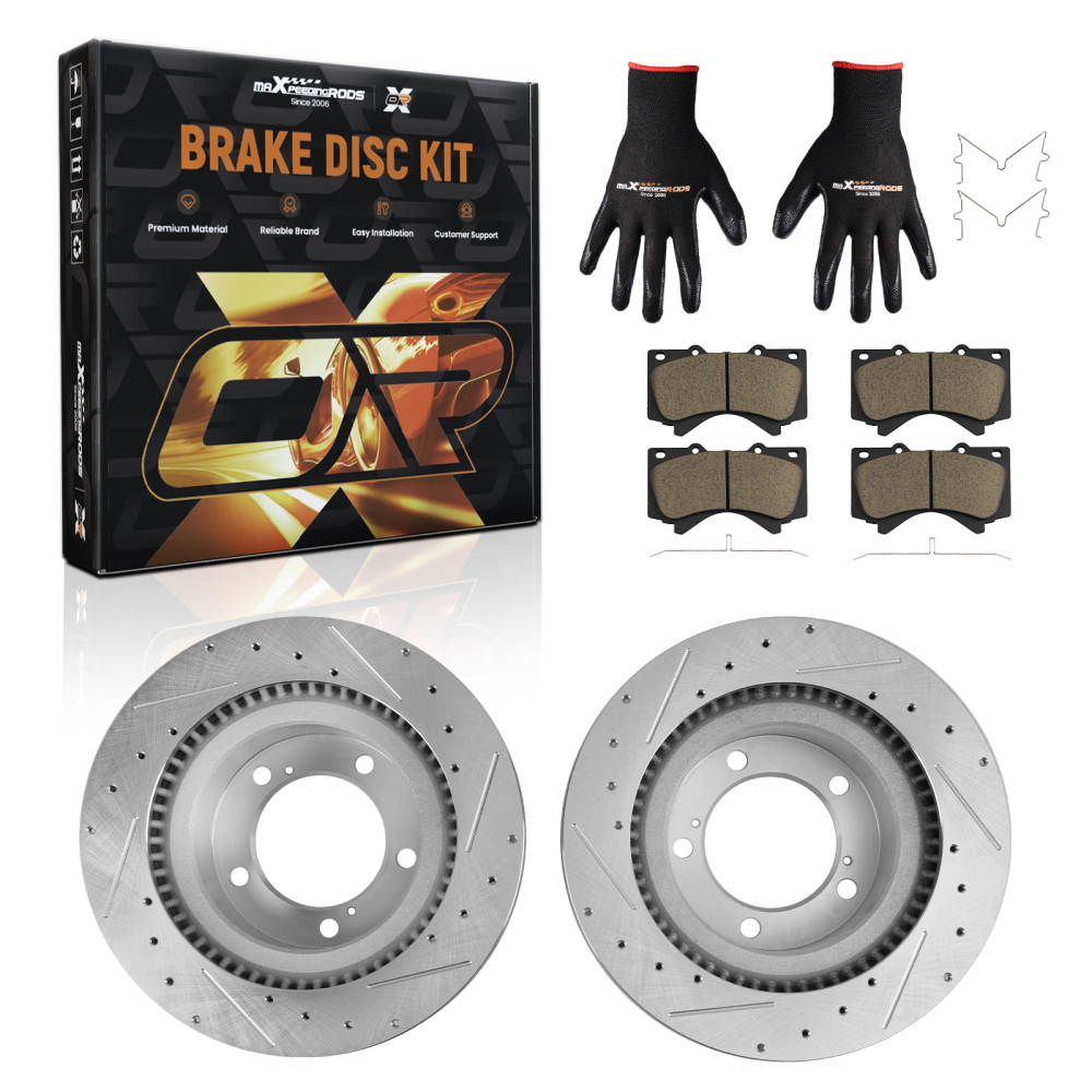Front Brake RotorsCeramic Brake Pads Kit for compatible for Lexus LX570 2016-2021 S-31482