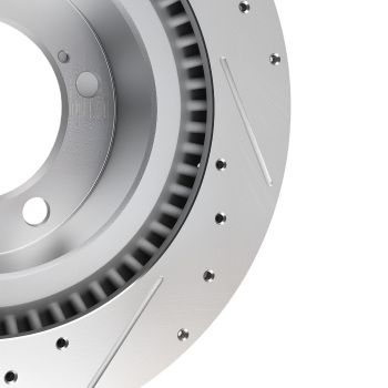 Front DrilledSlotted Disc Brake Rotors compatible for Toyota Sequoia 2008-2022 S-31482