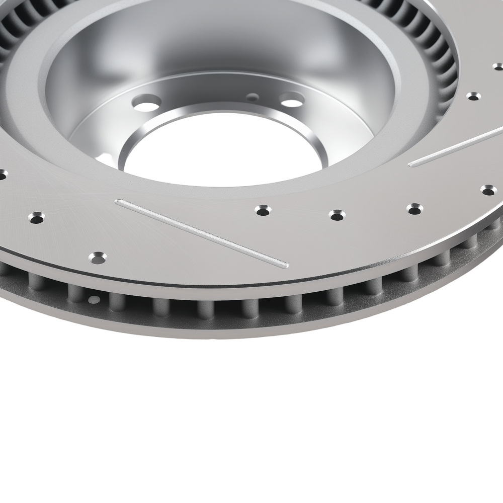 Front DrilledSlotted Disc Brake Rotors compatible for Toyota Sequoia 2008-2022 S-31482