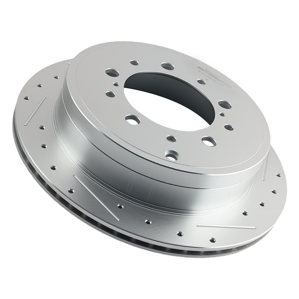 Rear Brake Rotors+Ceramic Brake Pads Kit compatible for Lexus LX570 2008-2021 S-31483 D1304