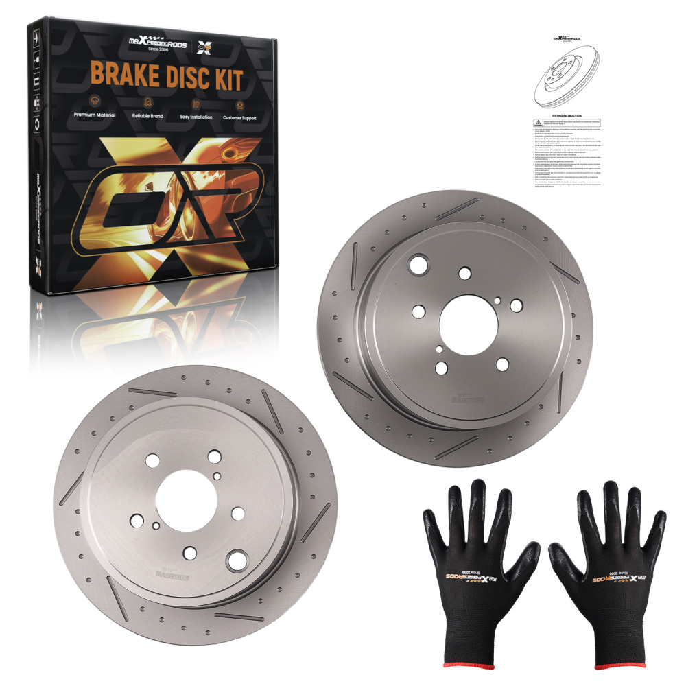 Rear Brake Rotors Kit compatible for Subaru Forester Impreza Legacy Outback WRX BRZ S31509