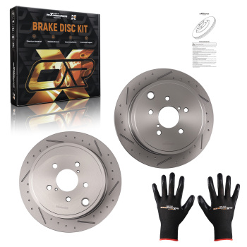 Rear Brake Rotors Kit compatible for Subaru Forester Impreza Legacy Outback WRX BRZ S31509