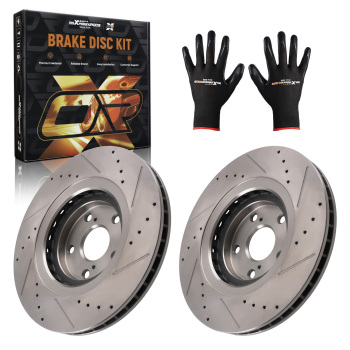 Front Brake Rotors Set compatible for Lexus NX200t 2015-2017/NX300 2018-2021/RX350 2010-15
