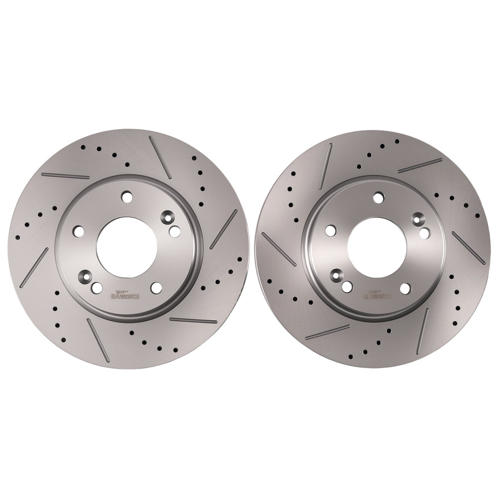Front Disc Brake Rotors Set compatible for Hyundai Elantra GT 2013-2020 Venue 2020-2026