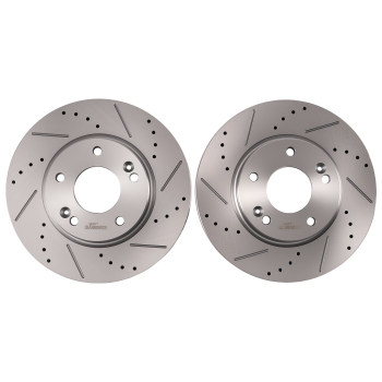 Front Disc Brake Rotors Set compatible for Hyundai Elantra GT 2013-2020 Venue 2020-2026
