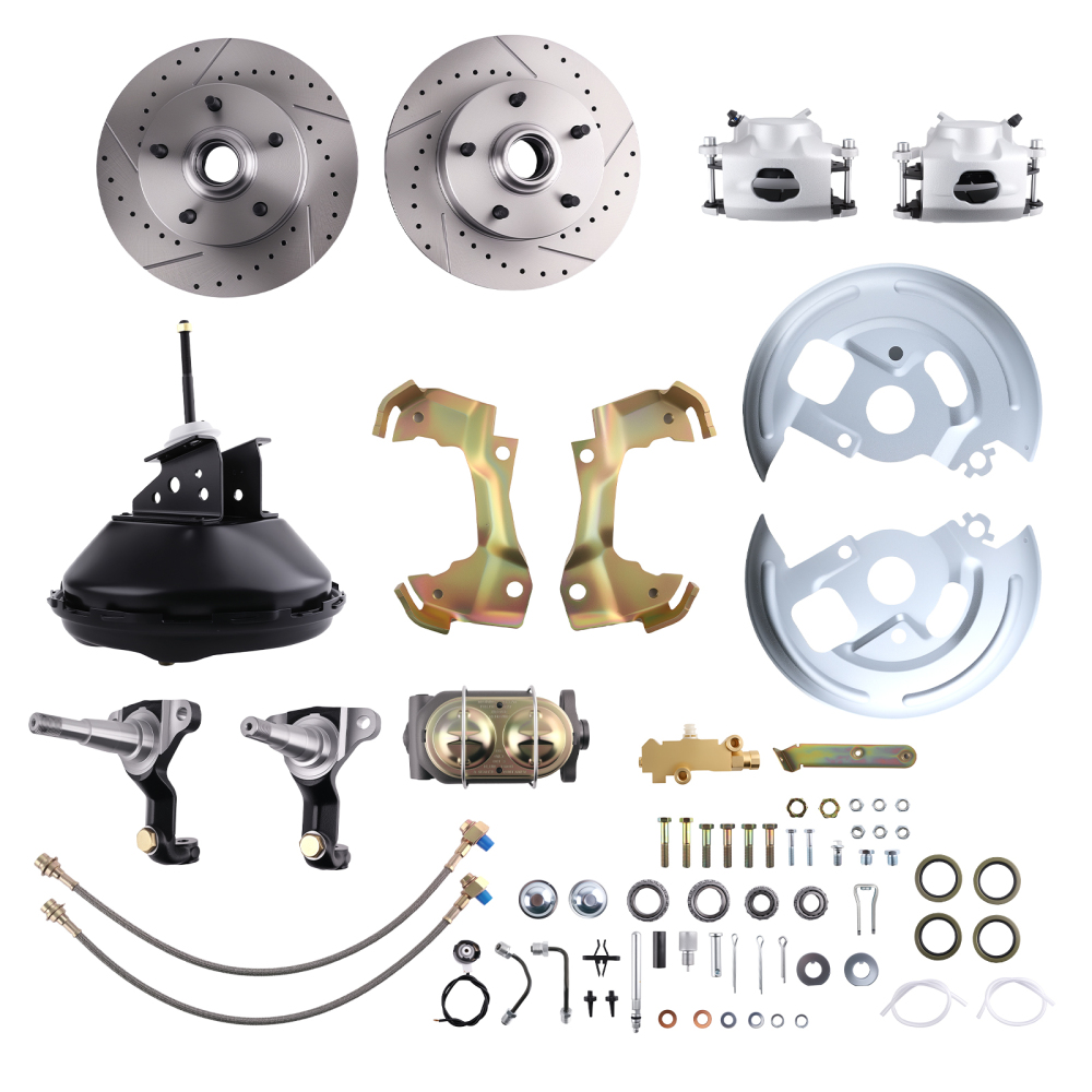 Front Disc Brake Conversion Kit compatible for Chevrolet Chevelle A-Body 1964-1972 11Rotor