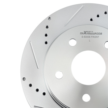 Front Brake Rotors+Ceramic Brake Pads Kit compatible for Dodge Ram 1500 2006-2010 S-53005