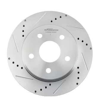 Front Brake Rotors+Ceramic Brake Pads Kit compatible for Dodge Ram 1500 2006-2010 S-53005