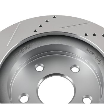 Front DrilledSlotted Disc Brake Rotors for compatible for Dodge Ram 1500 2002-2010 S-53005