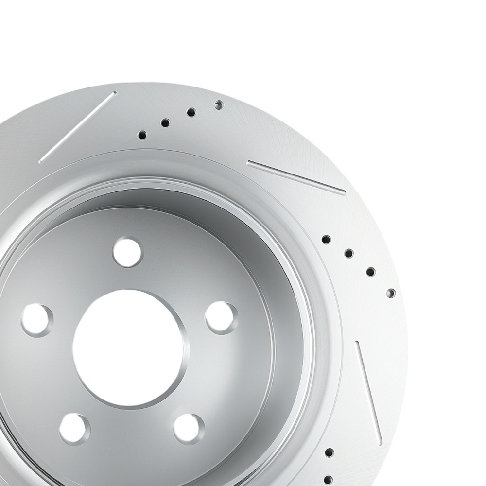 Rear Brake DiscCeramic Brake Pads Kit compatible for Ram 1500 2011-18/Compatible for Dodge Durango 04-09