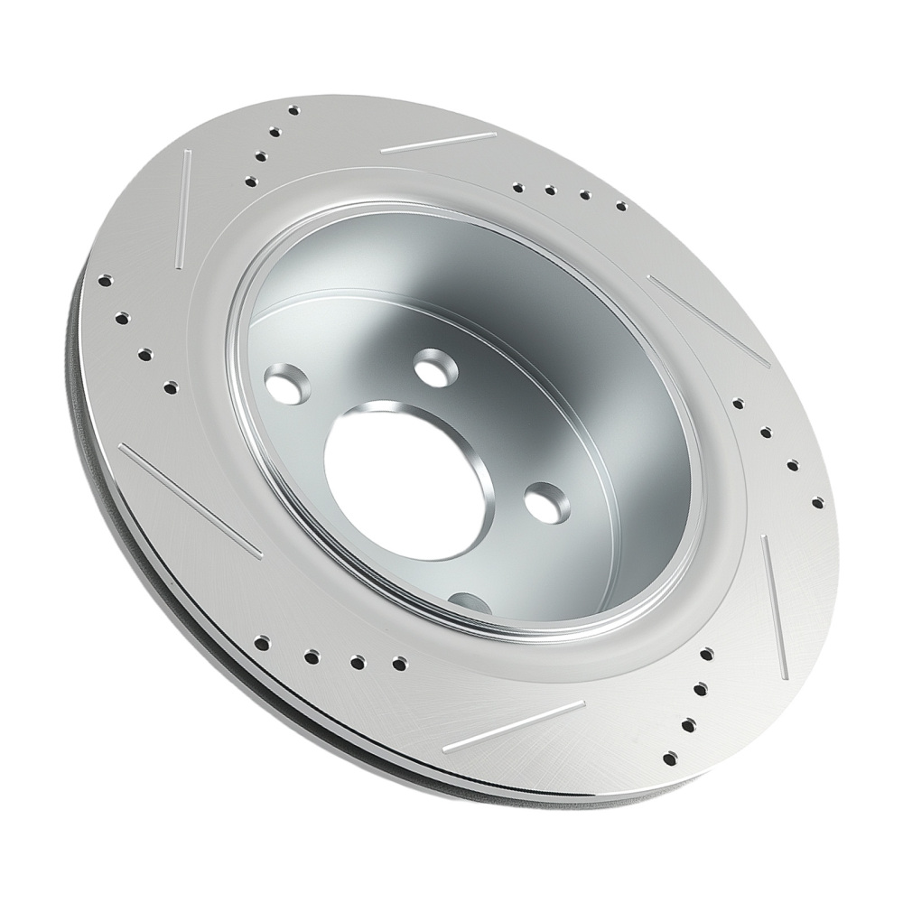 Rear Brake DiscCeramic Brake Pads Kit compatible for Ram 1500 2011-18/Compatible for Dodge Durango 04-09