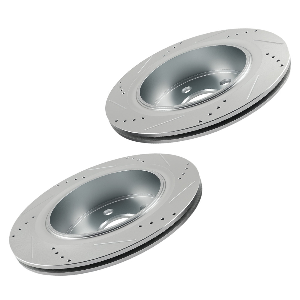 Rear Brake DiscCeramic Brake Pads Kit compatible for Ram 1500 2011-18/Compatible for Dodge Durango 04-09