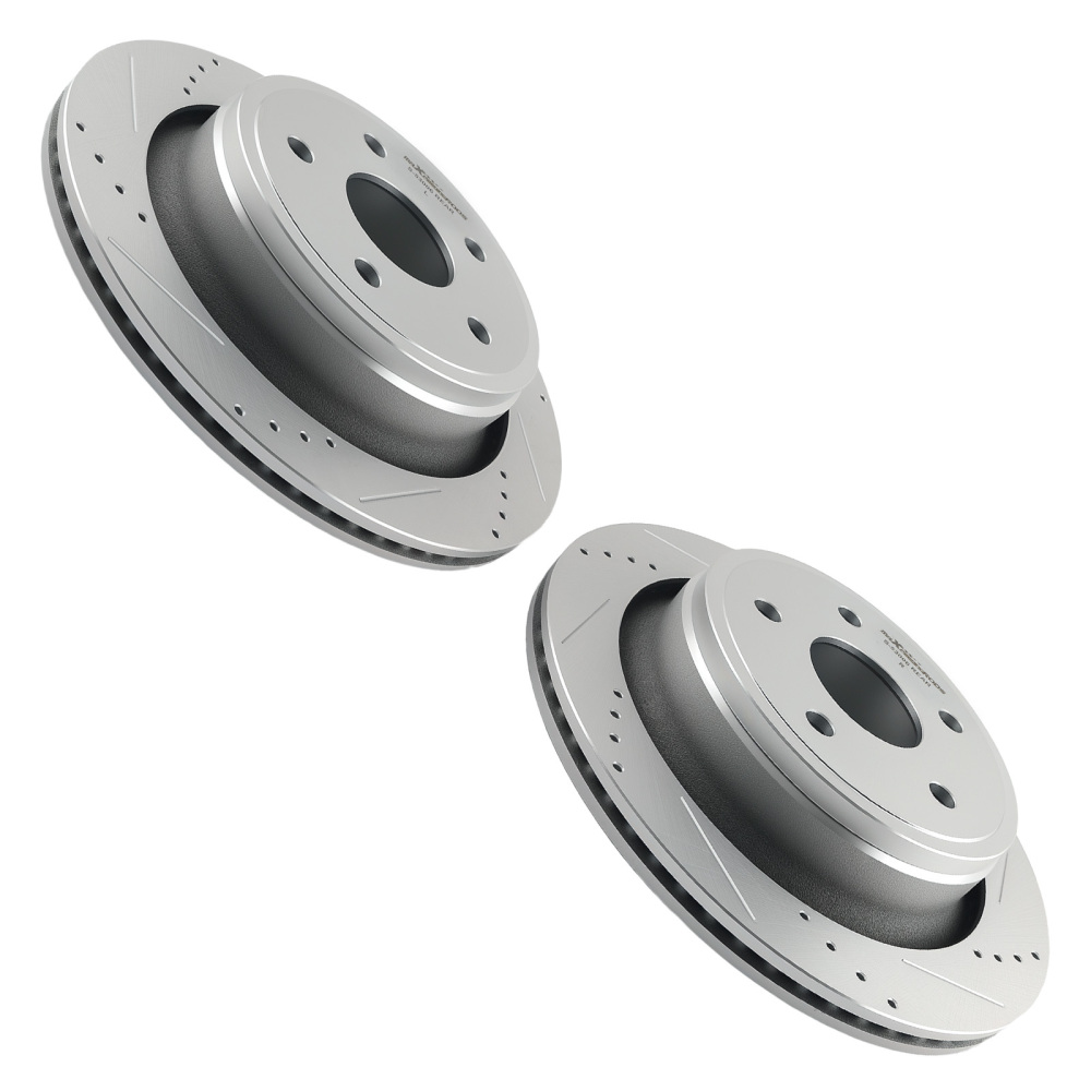 Rear Brake DiscCeramic Brake Pads Kit compatible for Ram 1500 2011-18/Compatible for Dodge Durango 04-09