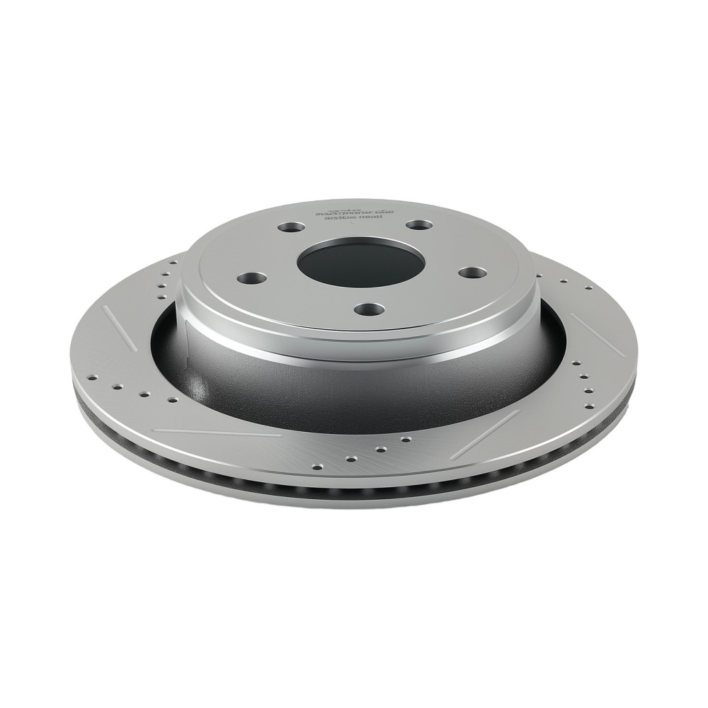 Rear DrilledSlotted Brake Rotors Kit compatible for Chrysler Aspen 2007-2009 S-53006