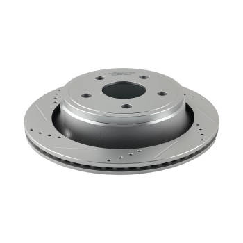 Rear DrilledSlotted Brake Rotors Kit compatible for Chrysler Aspen 2007-2009 S-53006