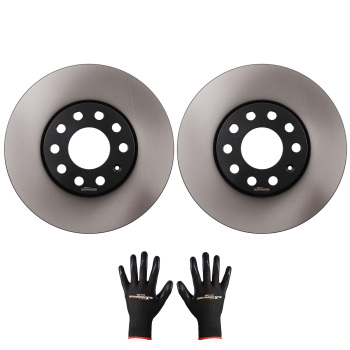 Pair Front Brake Discs LeftRight compatible for Audi A4 A6 100 90-2008 4A0615301C 288mm