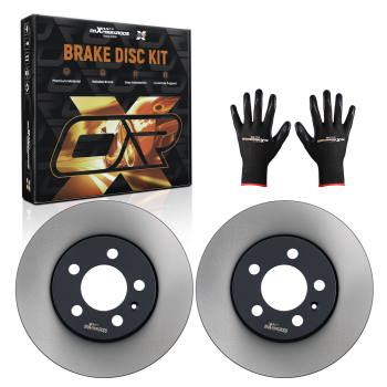 Front Brake Discs Left Right compatible for Audi A1 A2 compatible for Seat Ibiza Leon compatible for VW Golf 1J0615301D