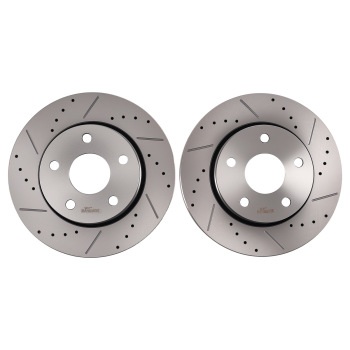 Front LeftRight Side Brake Rotors compatible for Jeep Wrangler 2007 2008 2009-2018 S-53040
