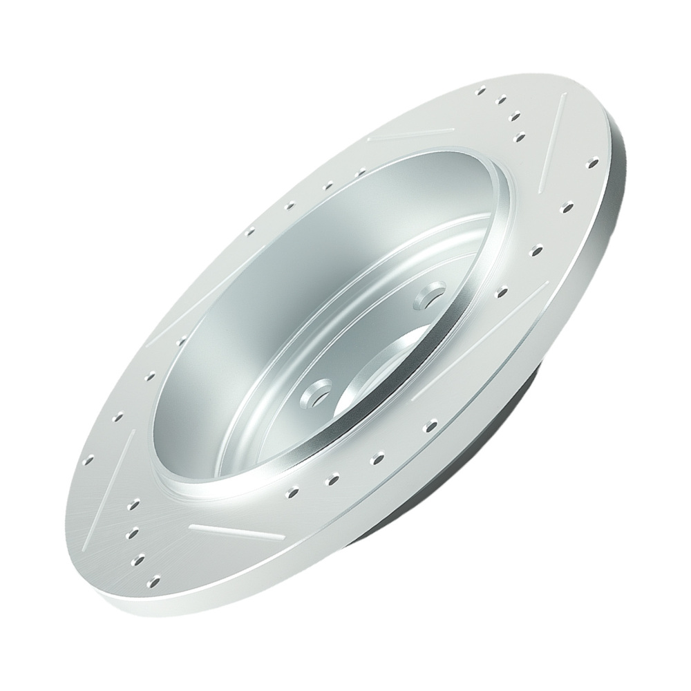 Rear SlottedDrilled Brake Rotors compatible for Jeep Grand Cherokee/Compatible for Dodge Durango 2011-20