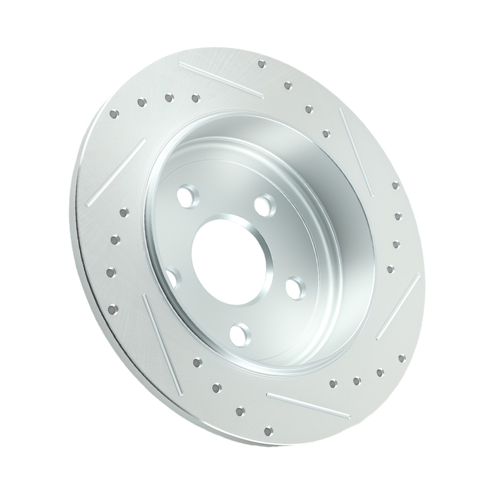 Rear SlottedDrilled Brake Rotors compatible for Jeep Grand Cherokee/Compatible for Dodge Durango 2011-20