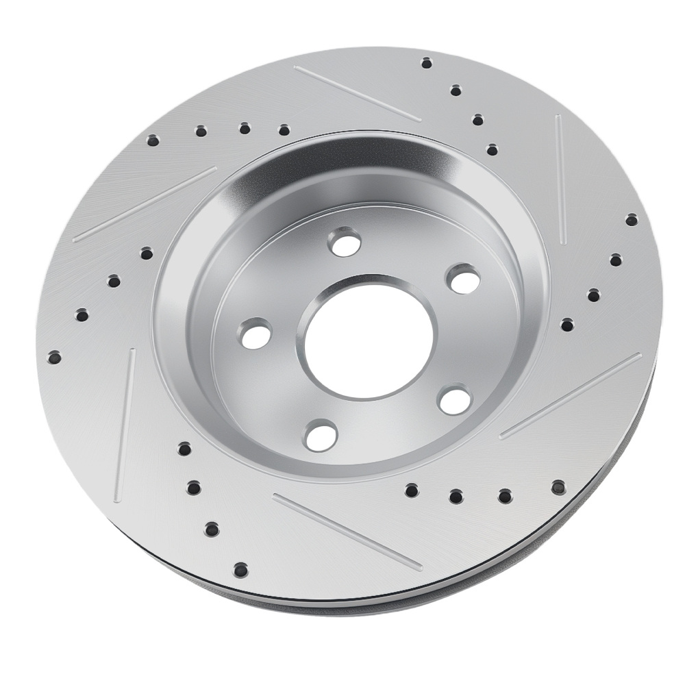 Front Drilled Brake Rotors Pads compatible for Jeep Grand Cherokee 2011-18 compatible for Dodge Durango