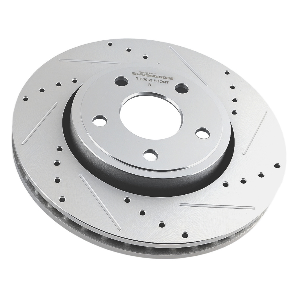 Front Drilled Brake Rotors Pads compatible for Jeep Grand Cherokee 2011-18 compatible for Dodge Durango