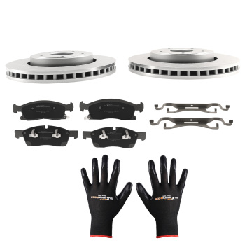 Front Drilled Brake Rotors Pads compatible for Jeep Grand Cherokee 2011-18 compatible for Dodge Durango