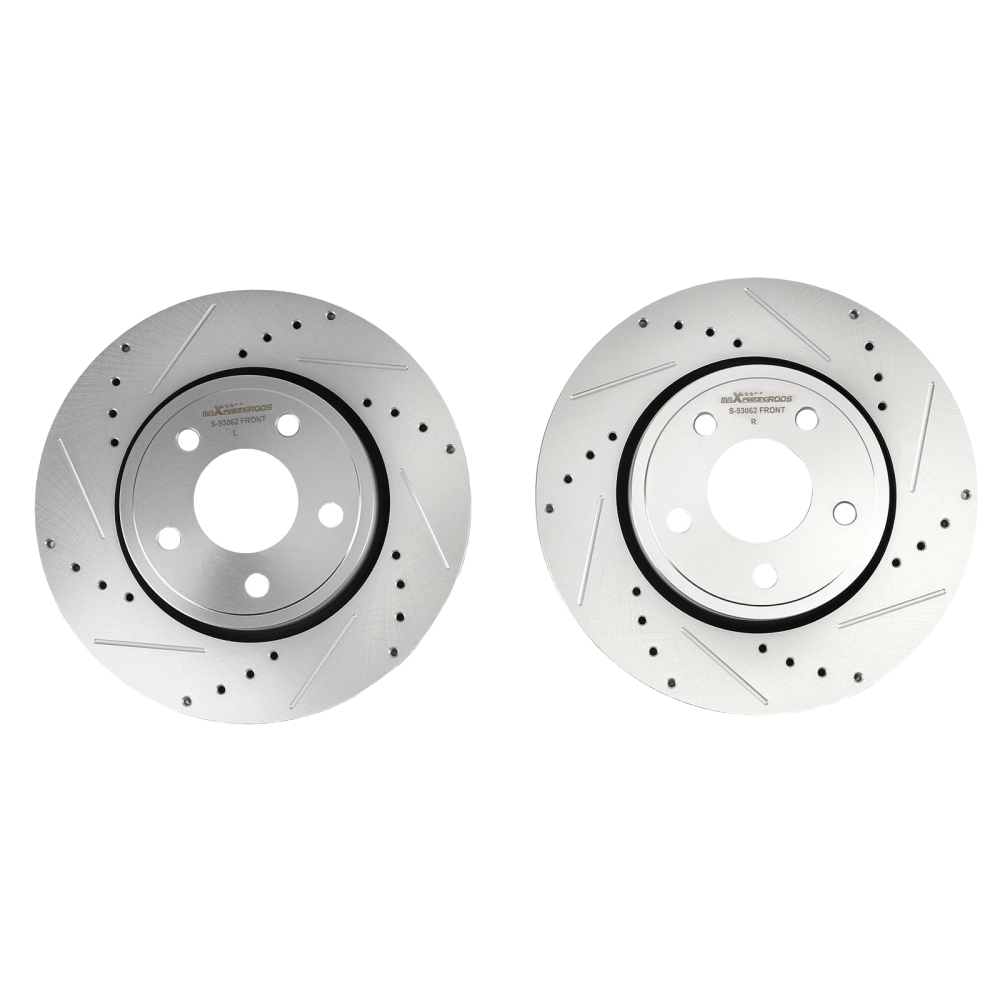 330mm Front Drilled Disc Rotors for 2011-2020 compatible for Dodge Durango compatible for Jeep Grand Cherokee