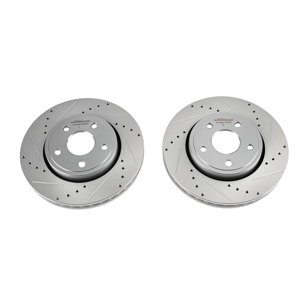 330mm Front Drilled Disc Rotors for 2011-2020 compatible for Dodge Durango compatible for Jeep Grand Cherokee