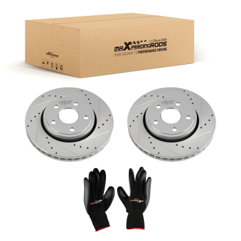 330mm Front Drilled Disc Rotors for 2011-2020 compatible for Dodge Durango compatible for Jeep Grand Cherokee