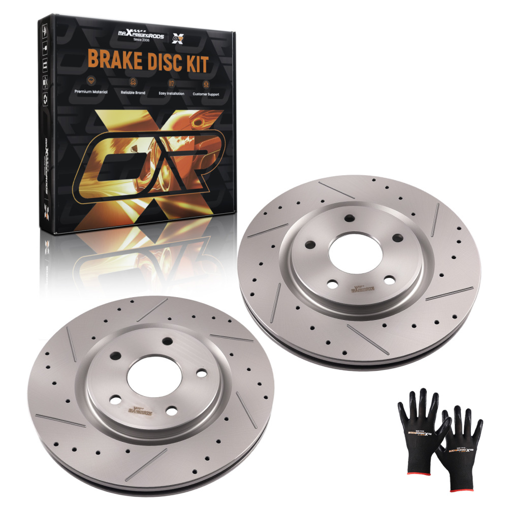 Front Brake Rotors Set compatible for Dodge Grand Caravan 2012-2020 Journey 2012-2020 53068