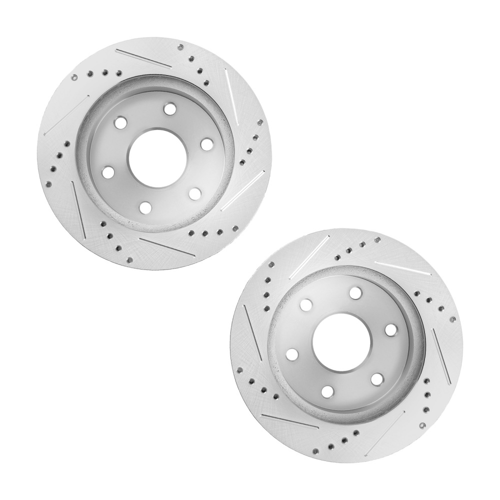 Front Drilled Rotors Brakes Pads compatible for Silverado Sierra Savana Yukon XL 1500 compatible for Tahoe