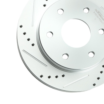 Front DrilledSlotted Disc Brake Rotors compatible for Cadillac Escalade 2002-06 S-55054