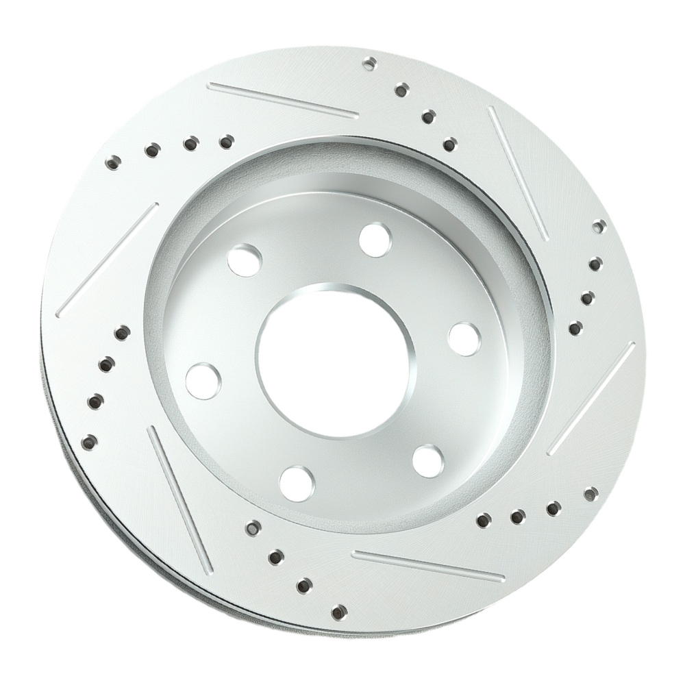 Front DrilledSlotted Disc Brake Rotors compatible for Cadillac Escalade 2002-06 S-55054