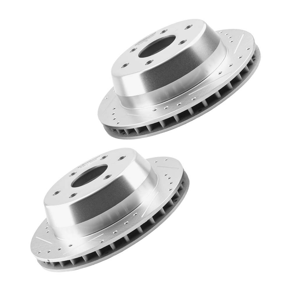 Rear Brake Rotors+Brake Pads Kit compatible for GMC Yukon XL 1500 2002-2006 S-55084 P-974A