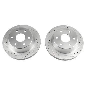 330mm Rear Drilled Brake Rotors compatible for Chevy GMC Silverado Savana Sierra 1500 compatible for Yukon