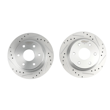 330mm Rear Drilled Brake Rotors compatible for Chevy GMC Silverado Savana Sierra 1500 compatible for Yukon